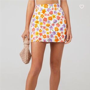 Peppermayo Spring Days Linen Mini Skirt